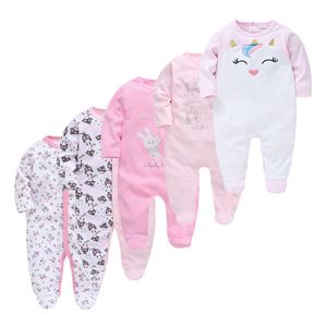 Wholesale new born babies clothes for sale - Group buy 2021 Kavkas Baby Girls Roupa De Bebe Newborn Full Sleeve m m m m Infant Girl Rompers New Born Clothes Bebek Giyim Jumpsuits