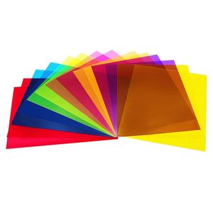 Hohofilm 8Colors Pack kolorowe przezroczyste okno Film Samoprzylepny Szkło Dekoracji Tint A4 Próbka 210317