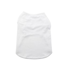 NUOVA T-shirt per cani da compagnia in poliestere bianco sublimazione vestiti GGA5071