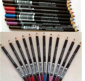 60 Stück wasserdichter Eyeliner-Bleistift Kosmetik Zwölf verschiedene Farben Meistverkaufter guter Verkauf Niedrigster Make-up-Lipliner-Bleistift