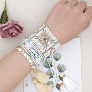 Go2boho Pulseira das Mulheres Jóias Miyuki Mal Braceletes Jóias Turco Olho Pulseras Mexican 2020 Moda