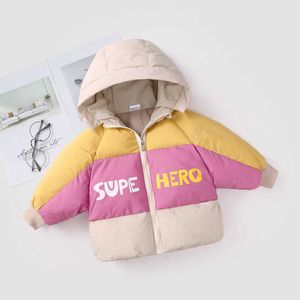 New Winter Down Jacket For Girls Boys' Multicolor Jacket Cotton Clothes Children's Outerwear Warm Coat TZ865 H0909