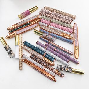 Vattentät och svettskyddad eyeliners Självhäftande pärlemondiamant Glitter Lim Pen Custom Logo Partihandel Gratis Förpackning Herbal Flytande Eyeliner