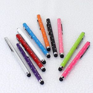 Caneta stylus de tela sensível ao toque capacitiva bling colorida para iphone para samsung galaxy s7 s4 s5 s6 edge para huawei