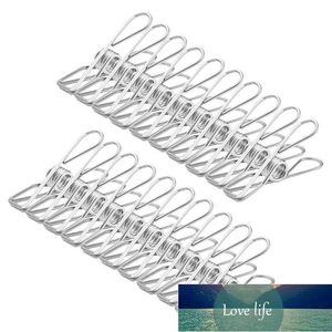 Armazenamento de vestuário Armazenamento 20 PCS Pequeno Clip clip Roupas Pins Durável Multi-Propósito Utilitário de Aço Inoxidável Ganchos de Aço Inoxidável para Home Office Preço de fábrica