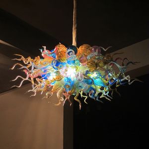 Modern Hand Blown Glass Bubble Pendant Lamp LED Chandelier Lighting Colorful 32 by 24 Inches Home Lights for Art Decoration