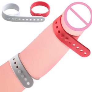 Massage Items Adjustable Silicone Foreskin Correction Penis Rings Delay Ejaculation Male Cock Ring Sex Toys For Men Day/Night Use Cockrings