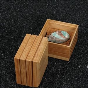 Naturlig trä soap box tvättställ Torkning kvadratiska tvålhållare för bad duschplatta badrum rra10424