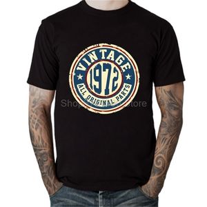 Klassische Retro-70er-Jahre-Kleidung, Vintage 1972, alle Originalteile, T-Shirts, Vatertagsidee, Geschenk-T-Shirt für Papa, Papa, Bruder, Geburtstagsbekleidung 210714