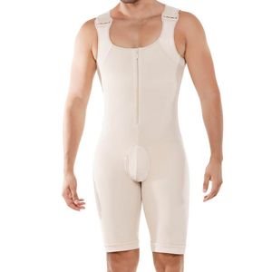 Men Weight Loss Shapewear Bodysuit Full Body Shapers Slimming Open Crotch Abdomen Belt Abdominal Binder Waist Trainer