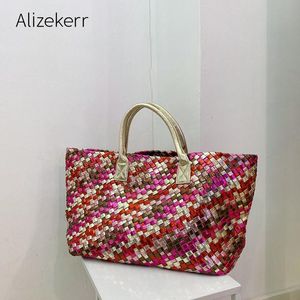 Borse da sera Borsa a tracolla di grande capacità in tessuto colorato Donna 2021 Designer coreano Borsa morbida retrò di lusso e borsa a tracolla di alta qualità