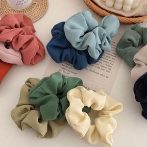 Solid Color Headwear Hair Rubber Bands Ties Ropes Elastic Hairbands Children Girls Women Ponytail Holder Fashion Accessories