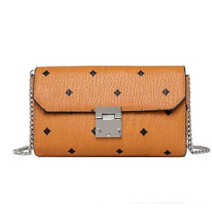 Designer Luxury Handbags Mletter Print Women Messenger Bag Chain Bag Crossbody Pu Leather High Quality Purse Clutch With Box