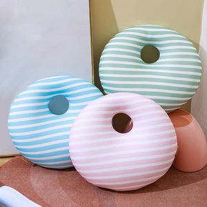 Cushion/Decorative Pillow Summer Ice Cool Comfortable Sleep Office Sofa Foam Particles Creative Round Back Cushion Noontime Snooze Soft Stri