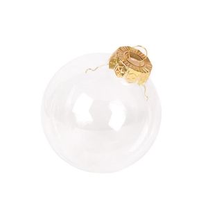 Decoração de festa 1pc Clear Plastic Ball Baubles Sphere Filtable Christmas Tree Ornament Transparent Xmas