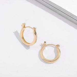 Wholesale small thin gold hoops for sale - Group buy Fashion Geometric Small Round Earring for Woman Simple Circle Gold Color Metal Thin Hoop Earrings Jewelry Gifts