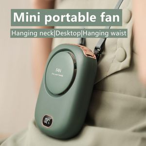 Parti Favor Asılı Boyun Fan Mini El USB Masaüstü Dilsiz Taşınabilir Şarj Edilebilir Eller Ücretsiz 3 Dişliler USB Şarj Bladeless Fanlar Güç ZL0519