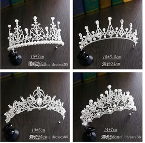 2022 Crystal Headpieces Tiaras Coroas de Casamento Coroa Jóias de Cabelo Atacado Moda Meninas Noite Prom Festa Vestidos Acessórios