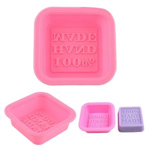 Stampi per sapone fatto a mano al 100% Stampi in silicone quadrati fai-da-te Stampo per cottura Strumento per la creazione di arte artigianale Nave gratuita