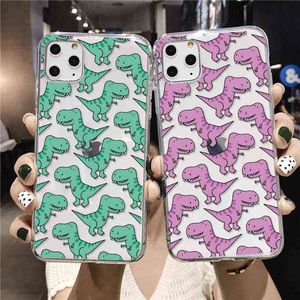 Wholesale iphone cover baby for sale - Group buy Cute Dinosaur Baby Fashion For iPhone XR XS Max Pro Plus Plus X Soft TPU Transparent Phone Case Fundas Cover Y1028