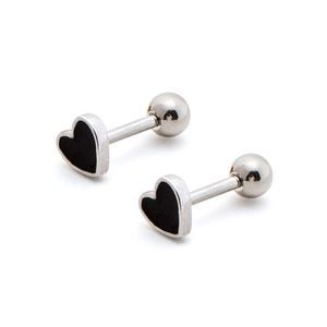 Ohrstecker für Damen, modische Ohrringe, niedlicher Ohrring, Liebe, Herzform, cooler Ohr-Piercing-Schmuck, 1 Paar