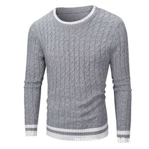 Men 2021 Autumn Winter Casual Warm Sweater Pullovers Men Fashion Woolen Knit Sweater Basic Menswear Jumpers Y0907