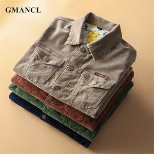 Homens Outono Estilo Clássico Vintage Corduroy Cargo Casaco Casual Hip Hop Man Streetwear Slim Motocicleta Bombardeiro Jaqueta Outerwear 4xL 211103