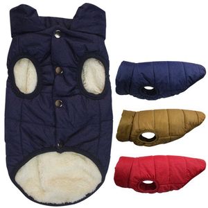 Animali antivento Cappotto invernale Cappotto d'inverno Giacca da cane impermeabile Abbigliamento cane caldo Abbigliamento freddo Meteo Pet Gilet con Fleece Foderato per Piccoli cani medi medio 11 colori all'ingrosso XS-3XL A240