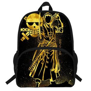 Mochila 16inch zoro impressão para adolescente boygirls crianças personagem casual diários mochilas crianças