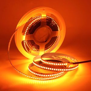 Orange Led Light Strips toptan satış-Şeritler M SMD LED Şerit DC V Kapalı Dekorasyon leds m Turuncu Aydınlatma Esnek Şerit Halat Işık