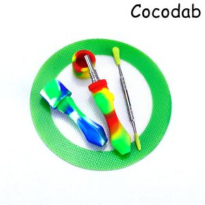 Kit de nectar de silicone de 10 mm Tubos de fumaça concentrados com titânio DAB DAB SLIGS RECOMENTO DE RECAPLATER NECTAR