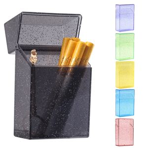 Transparent cigarette case color powder personalized creative cigarette case protective cover 20 pcs portable