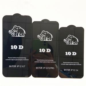 10D экран протектор для iPhone 12 11 Pro Max Mini XS 9H закаленного стекла пленка полная крышка изогнутый без разбитого края