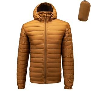 Fall Vinter Ultra Light 90% Vit Duck Down Remove Hooded Man Coat Jaqueta Masculino Chaqueta Hombre Puffer Thin Men Down Jacket 211008