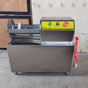 Commercial Electric French Fries Machine Stainless Steel Kitchen Potato Strip Cutter Vegetable Cutting 900W