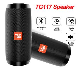 TG117 Portable Hifi Wireless Speaker Waterproof USB Bluetooth-compatible Speakers Support TF Subwoofer Loudspeaker FM Radio Aux on Sale
