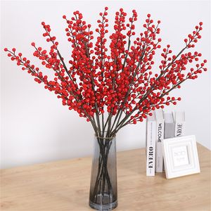 70cm berry flor artificial falso bagas vermelhas de Natal flor de decoração de ano novo árvore artificial berry decoração de natal para casa