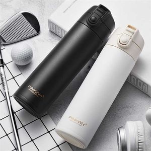 Pinkah Thermos 500ml Boccette sottovuoto in acciaio inossidabile a prova di perdite Caffè Tè Latte Tazza da viaggio Thermo Bottle Regali Thermocup per auto 211109