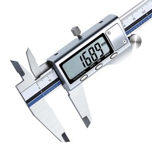 All Metal Stainless Steel Caliper 0-100mm/150mm/200mm/300mm Digital electronic vernier caliper micrometer gauge Measure 210810