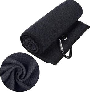 Golf Towel Microfiber Fabric Waffle Pattern Carabiner Resistant Clip Accessories SN6270