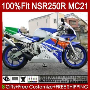 Инъекция OEM для Honda NSR250 NSR 250 R NSR250R 1990 1991 1992 1993 103HC.70 белый глянцевый MC21 NSR 250R PGM3 NSR250RR 90 91 92 93 обтекания