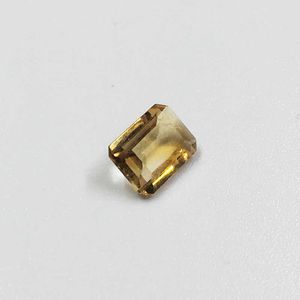 6mm*8mm 1ct Real Natural Emerald Cut Citrine Loose Gemstone for Jewelry Maker H1015