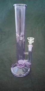 Фиолетовый стеклянный стеклянный кальян DAB вышка для курения труба 14 мм совместный фабрика Bong прямые ценовые уступки