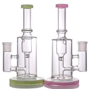 2023 hookahs glass bong 18mm female Single section straight powder style 8.66 inch water bongs for smoke