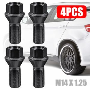 BMW 4PCS M14 x 1.25 휠 러그 볼트 너트 스틸 36136781151 범용 지원 x3 x5 E70 E71 F20 F25