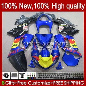 Feiras para Kawasaki Ninja ZX600C ZX-600 ZX 6R 600CC 6 R Zx636 05-06 Bodywork 7No.52 ZX-636 600 CC ZX6R 05 06 ZX600 ZX 636 ZX-6R 2005 2006 OEM Bodys Kit amarelo vermelho