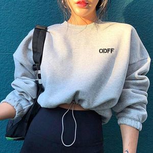 Damen Hoodies Sweatshirts Rainbowwaves Sexy Kordelzug Brief Stickerei Sweatshirt Frauen Crop Casual Solide Langarm Kurzarm Tops