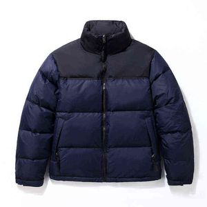 Mäns Vinter Jackor Varm Stand Krage Vindskyddad Vit Duck Down Jacket Male Orange Navy Black Parkas Coats Fashion OuterWear Y1103