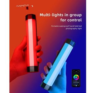 Pavotube RGB Işık Sopa Tüp Su Geçirmez El LED Video Yumuşak Aydınlatma Taşınabilir Telefon Uygulaması Uzaktan Kumanda 6C