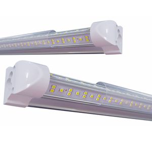 AC 110-277V 25PSC USALIGHT 144W T8 LED Tube Integrated LEDs Tubes Light V Shaped Replace Fluorescent Lighting Cooler Door Garage Shop Lights